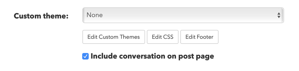 Conversation checkbox
